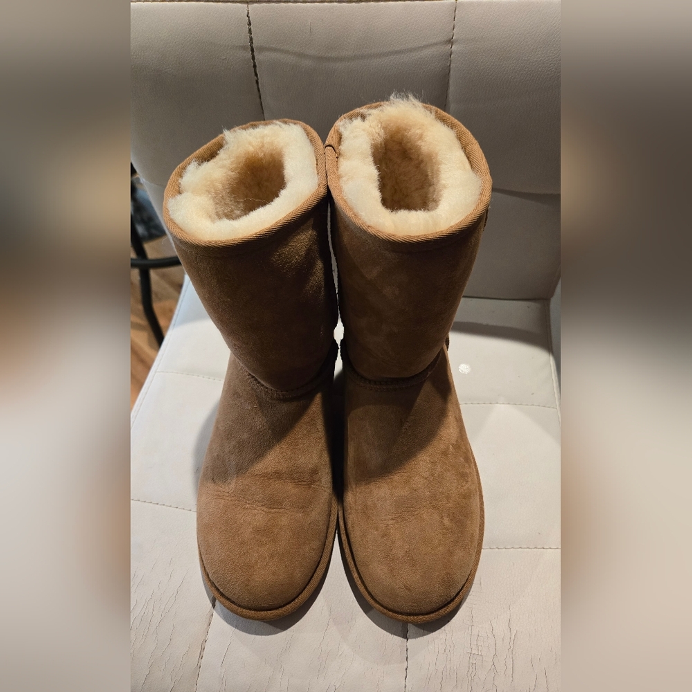 UGG Cozy Tan Shearling-Lined Women's Boots